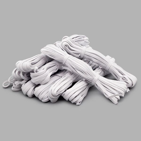 Резинка бельевая (стандартная) 5.0 мм / 10х10 метров, белый, С842