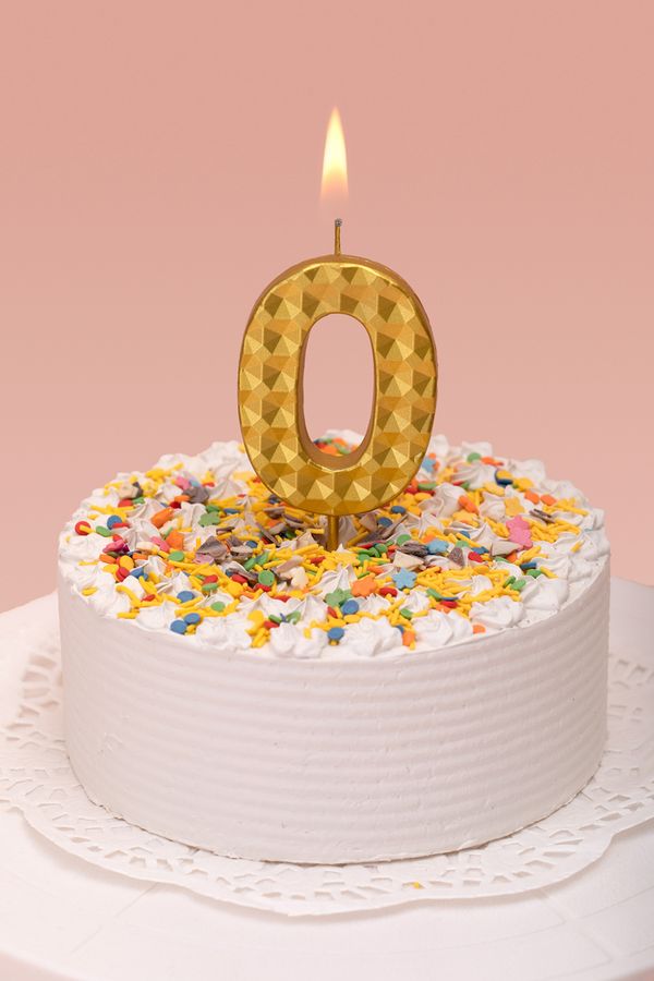 Свеча для торта Цифра 0, 18.4 г, 12 шт, Boomzee BCD-14