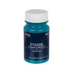 Краска гуашь художественная 100 мл, 6 шт, 513_Бирюзовая (Turquoise blue), Vista-Artista VAG-100