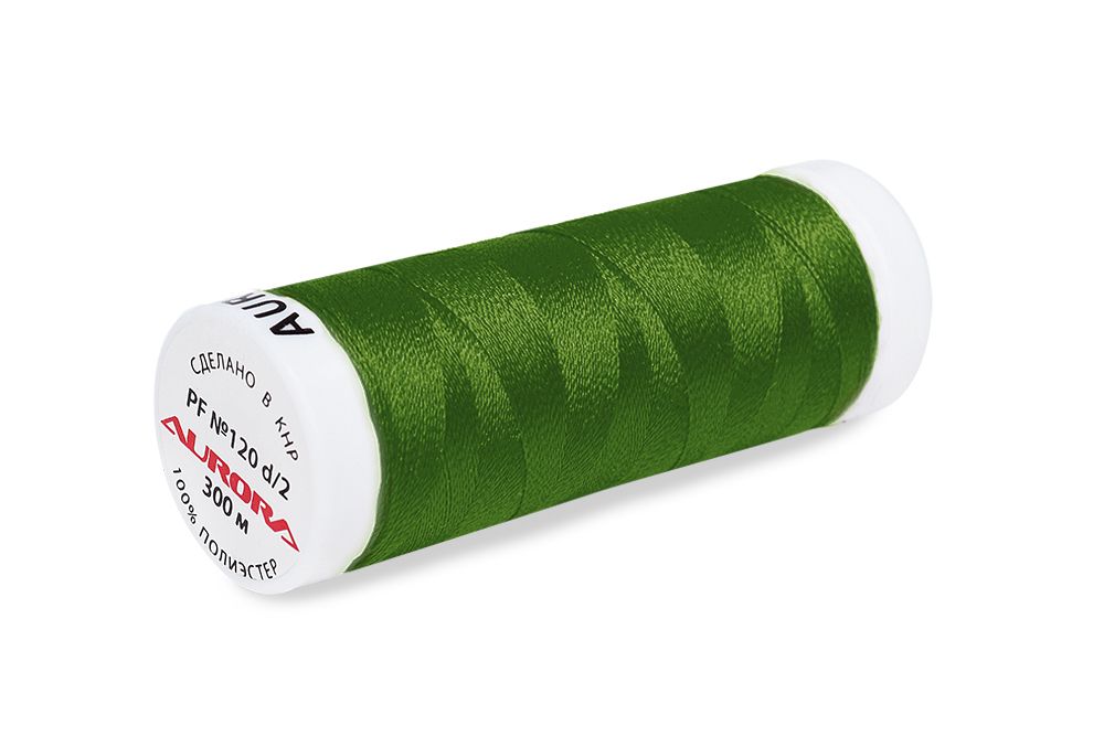 Нитки для креативных работ Aurora №120, 300 м, цв. PF277, 5 катушек