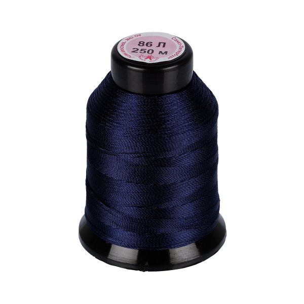 Нитки лавсан 86Л 100% полиэфир 250 м, 5 шт, 160 т.синий, Гамма