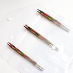 Набор съемных спиц Knit Pro Symfonie Starter Set 4 мм / 5 мм / 6 мм / тросик 60 см, 80 см, 100 см, заглушка с ключиком - 4пары, дерево,3 вида, 20604