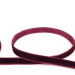 Лента бархатная (тесьма) 20.0 мм / 16.5±1 метра, 048 бордовый, Blitz VR-20