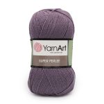 Пряжа YarnArt (ЯрнАрт) Super Perlee / уп.5 мот. по 100 г, 400м, 852 темная сирень