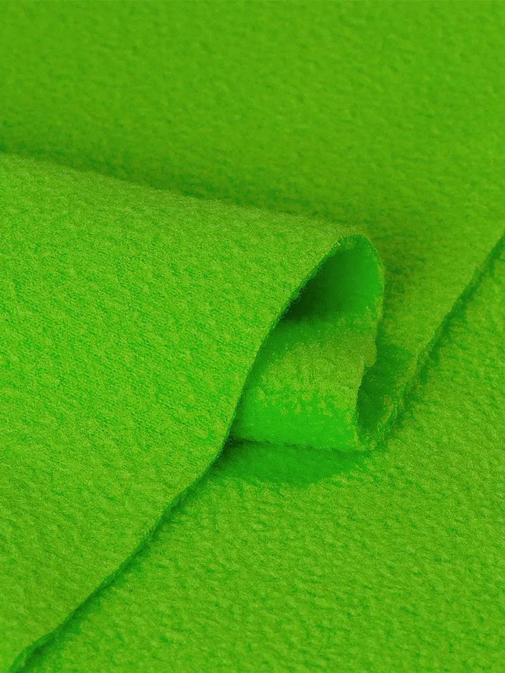 Флис 2-сторонний 240 г/м², 150 см / 10 метров, N-TBY-0240-F333, цв.F333 неон зеленый