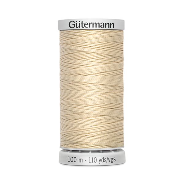 Нитки суперкрепкие Gutermann Extra Strong M782, 100м, 414 св.кремово-бежевый, 5 катушек