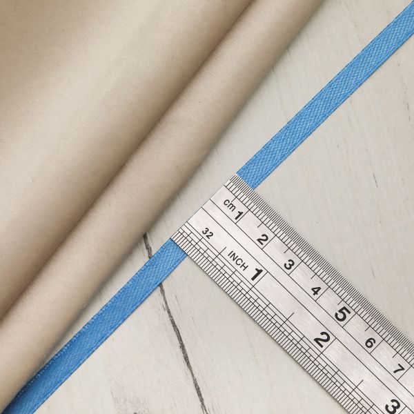 Лента атласная 1-сторонняя 6.0 мм / 22.86±1 метров, 140 голубой, Globus