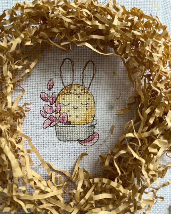 Набор для вышивания нитками Сделай своими руками, Весеннее трио, 7х10 см