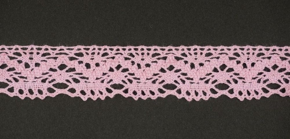 Кружево вязаное (тесьма) 25 мм, цв. св.розовый, AF-196-020, Alfa, 25 м Кружево вязаное (тесьма) 25 мм, цв. св.розовый, AF-196-020, Alfa, 25 м