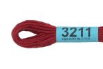 Мулине Gamma 100% хлопок, цв.3211 гр.вишневый, 24 мотка по 8 метров