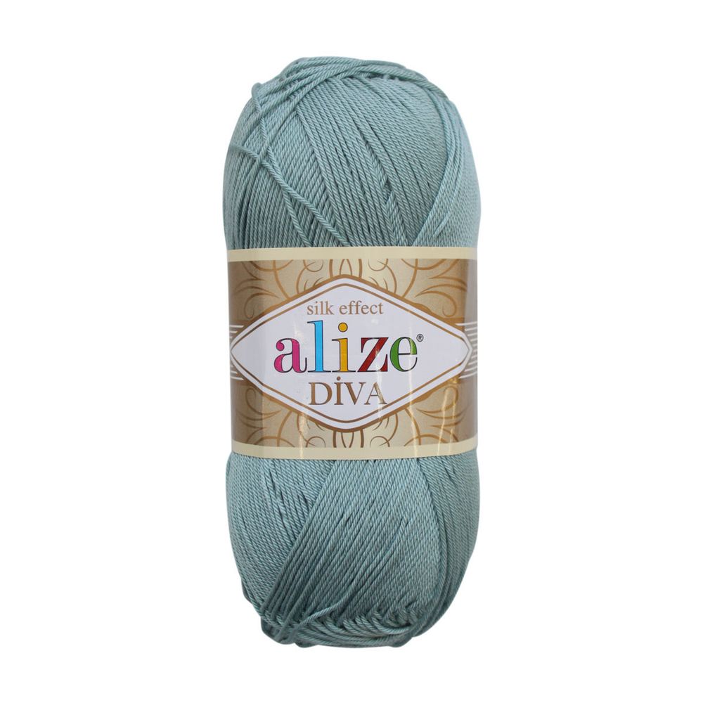 Пряжа Alize (Ализе) Diva / уп.5 мот. по 100 г, 350м, 463 мята A