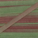 Лента (тесьма) шелковая 4.0 мм / 9.1±0.5 метров, M123 фисташковый/св.коричневый, Gamma SRM-4