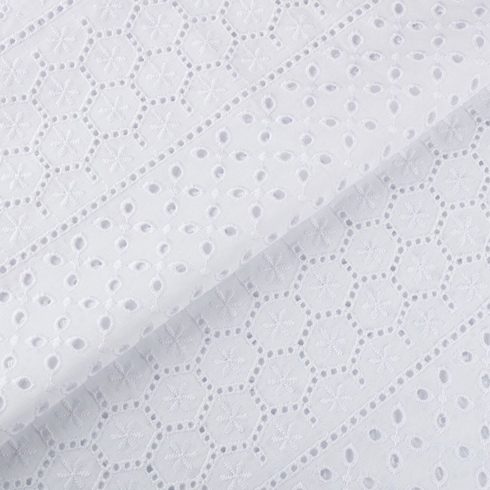 Ткань шитьё (прошва) 150х135 см, белый, Gamma YFAS-981