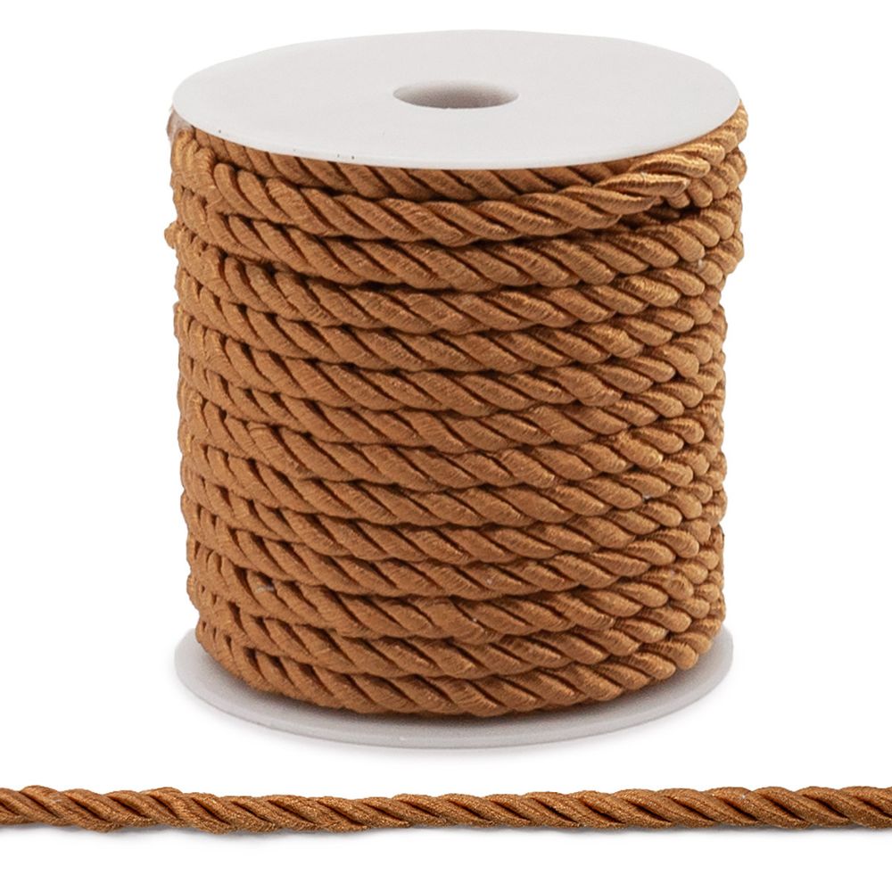 Шнур витой ⌀5.0 мм / 18.29 метров, цв.84 т.бежевый