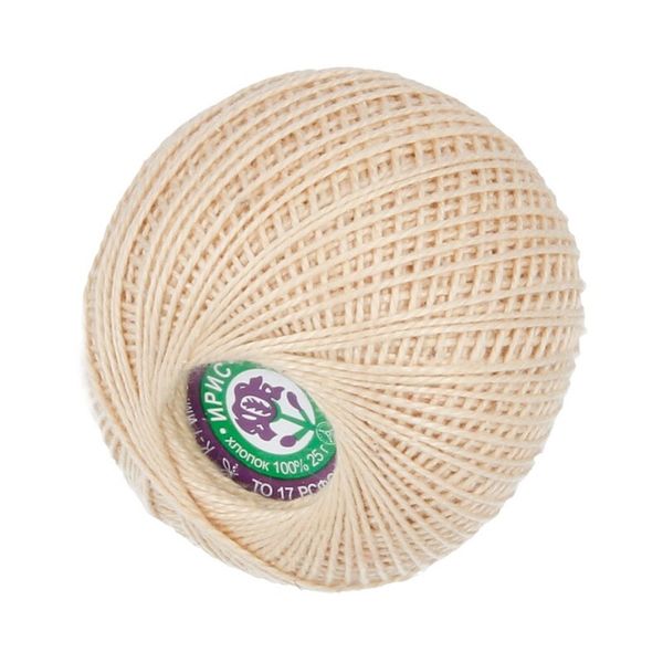 Пряжа ПНК им.Кирова Ирис / уп.20 мот. по 25 г, 150м, №5902 бежевый