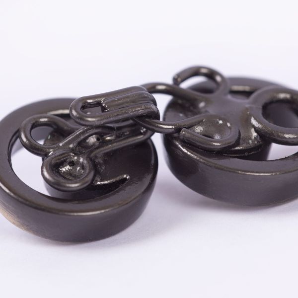 Застежка декоративная металл 20х10 мм, 10 шт, 12 шлифованная бронза, Micron GH 1020