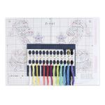 Набор для вышивания нитками МП Студия Р-1141, Змейка на удачу, 11х9 см