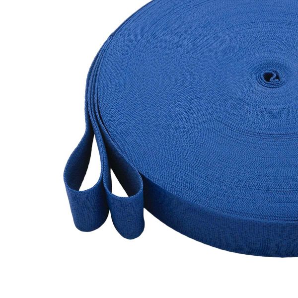 Тесьма (лента) киперная 40 мм / 50 метров, 13 г/м, 100% полиэфир, 20 синий