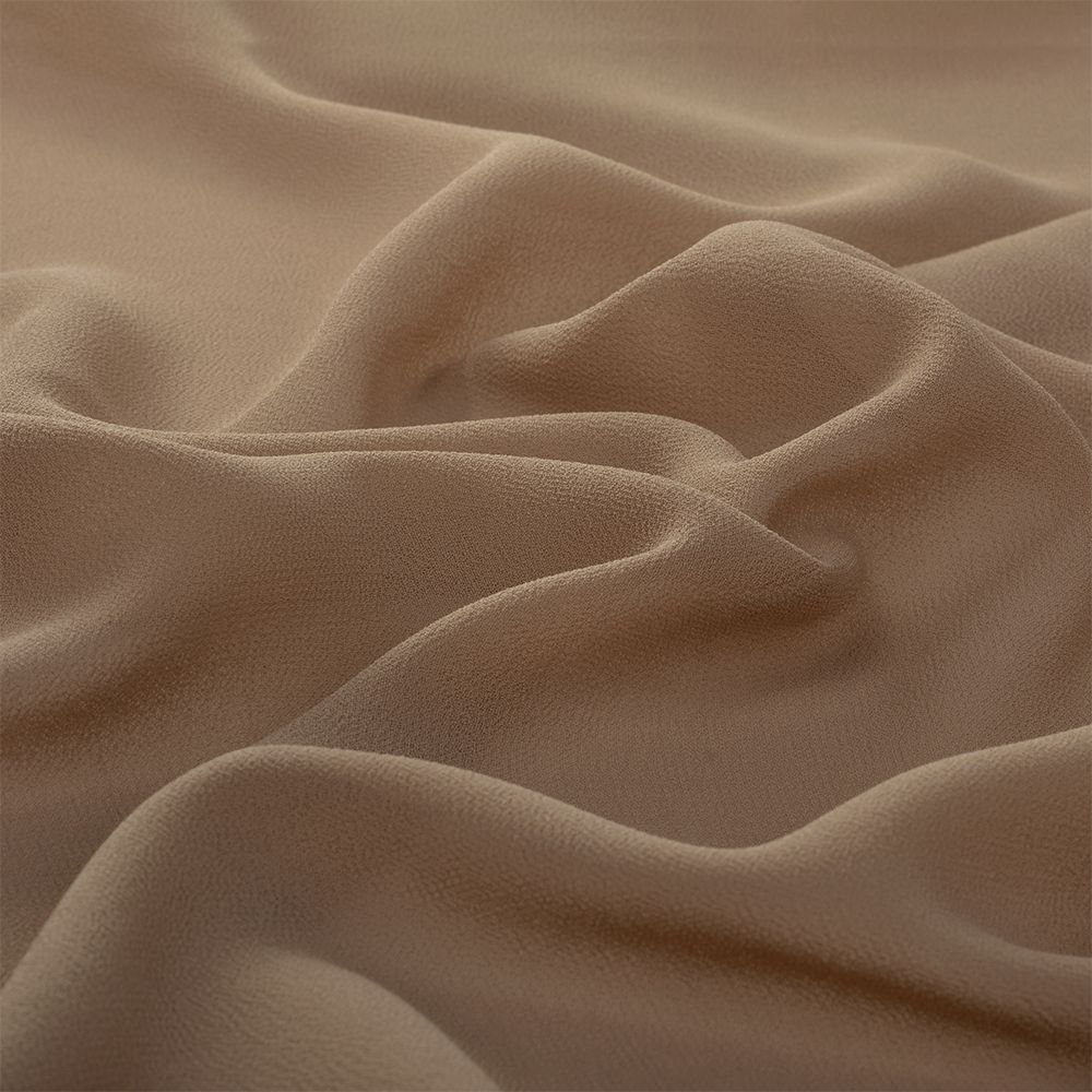 Креп-шифон 105 г/м², шир.150 см, цв.102 какао, 35м /TOS/