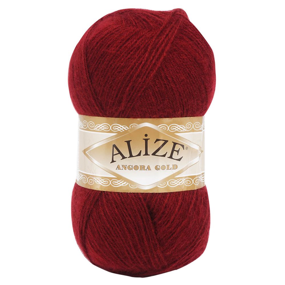 Пряжа Alize (Ализе) Angora Gold / уп.5 мот. по 100 г, 550м, 057 бордовый A