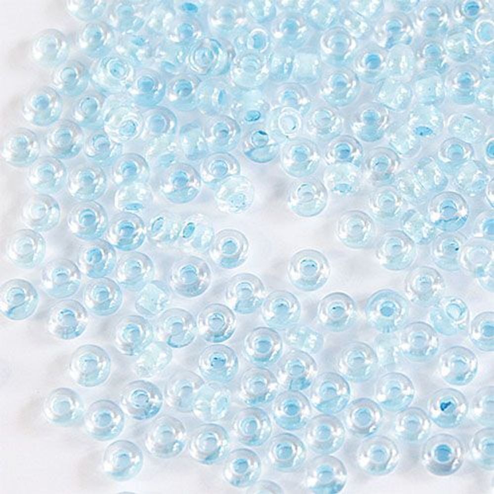 Бисер Preciosa прозрачный, цветной центр и покрытие 10/0 (2.3 мм), 1х50г, цв. 38662