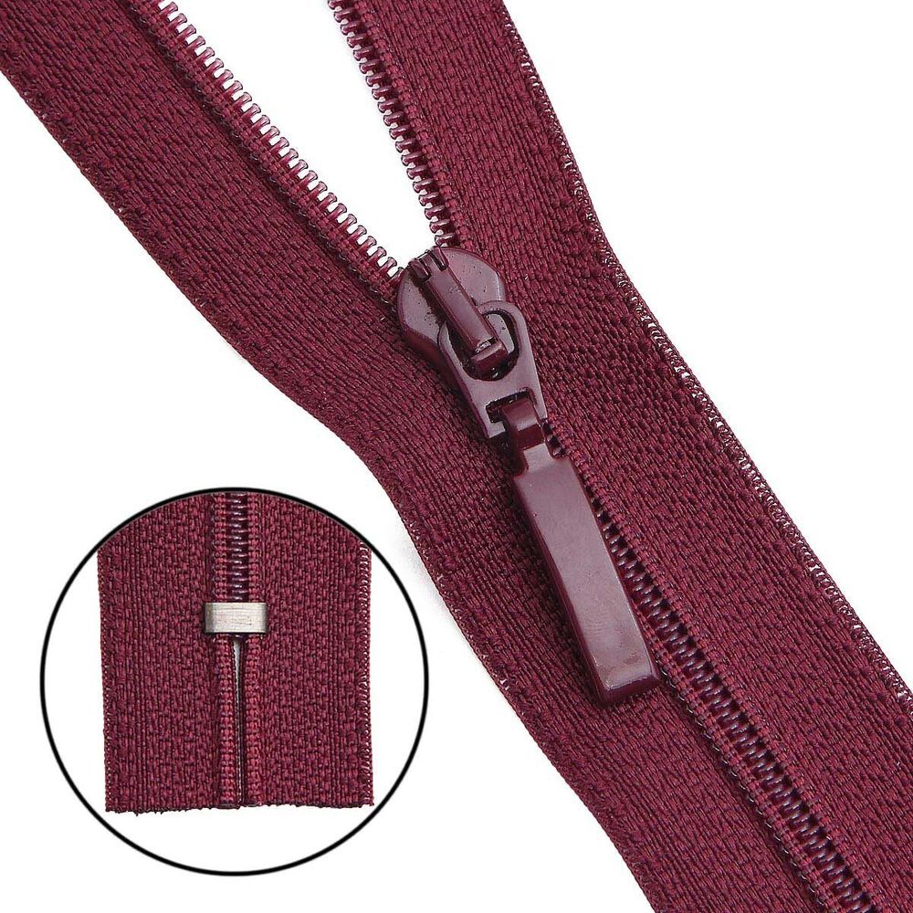 Молния спираль (витая) Arta Т5 (5 мм) 1 зам., н/раз., 18 см, цв. 021 бордовый, уп.10 шт