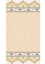 Ткань для пэчворка Peppy Индийское сари, рулон 112 см / 5 метров, ИС-01 Панель кремовый, Peppy