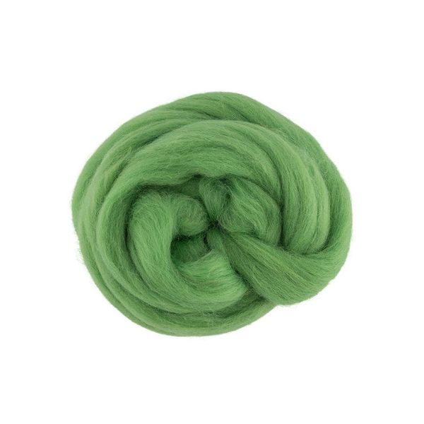 Шерсть для валяния (до 29 мкр), 50 г. 0582 зел.яблоко, Gamma TFS-050
