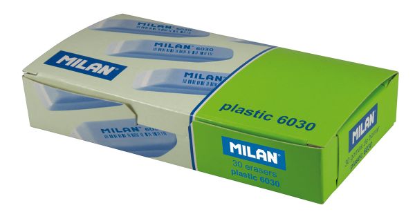 Ластик 6030 скошенный биколор 56x15x12 мм, 30 шт, CPM6030 ассорти, Milan