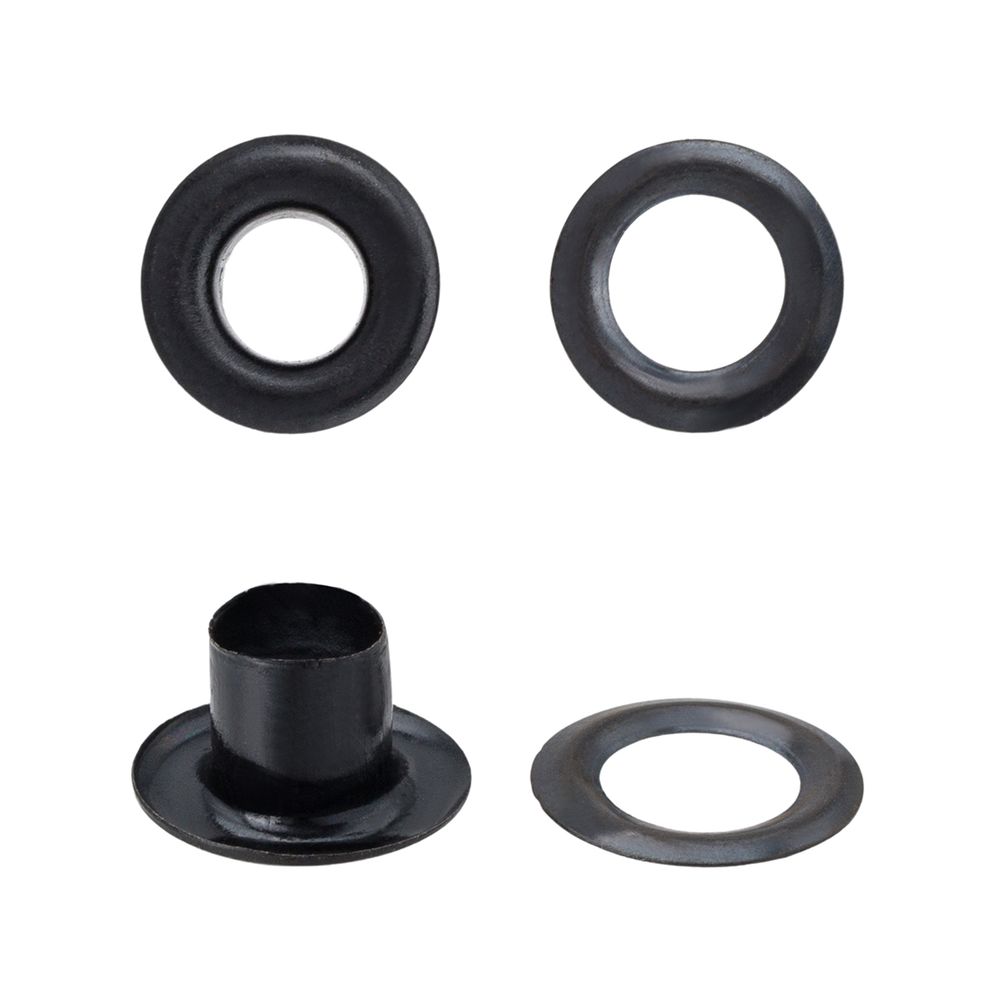 Люверсы металл ⌀4.87 мм, h=5.66 мм, (№3), металл, оксид, ≈5000 шт