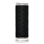 Нитки универсальные Gutermann Sew-all 100 (200 метров), 5 кат. | 766 черно-зеленый