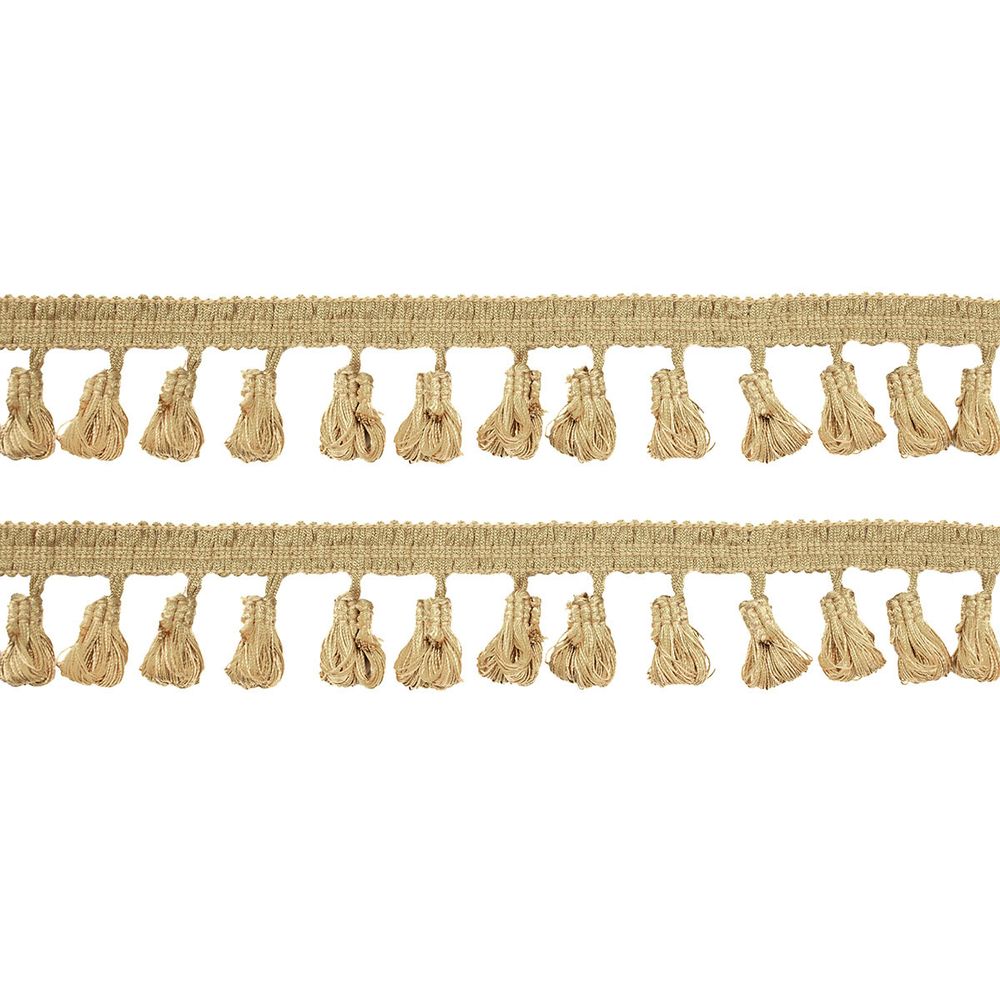 Бахрома отделочная 50.0 мм / 10 метров, с кистями 195 св.бежевый