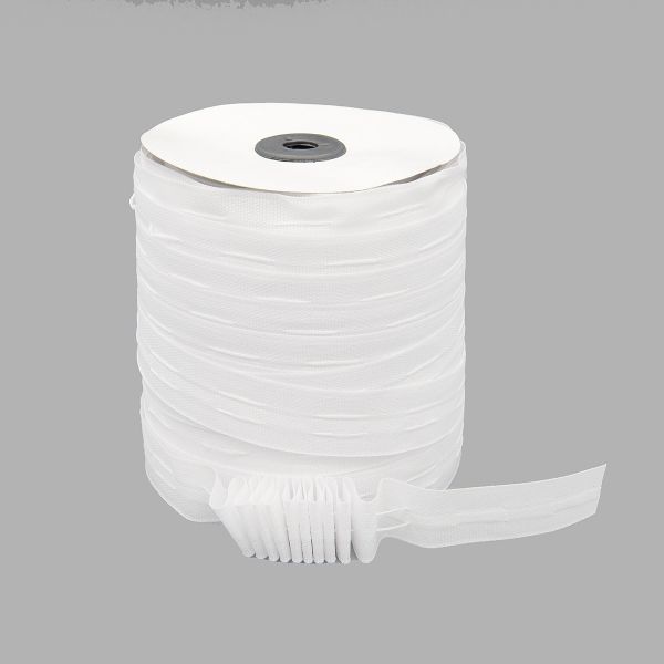 Лента (тесьма) шторная: сборка 25 мм, 100м, 613114-SHV