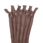 Молния спираль (витая) Т7 (7 мм) 2 зам., разъем., 70 см, 854 табак, 10 шт