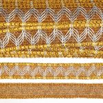 Тесьма отделочная 40 мм, 13-7871 цв.золото уп.13.71м