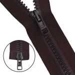 Молния трактор Arta Т6 (6 мм) 2 зам., разъем., 75 см, цв. 068 т.коричневый, уп.5 шт