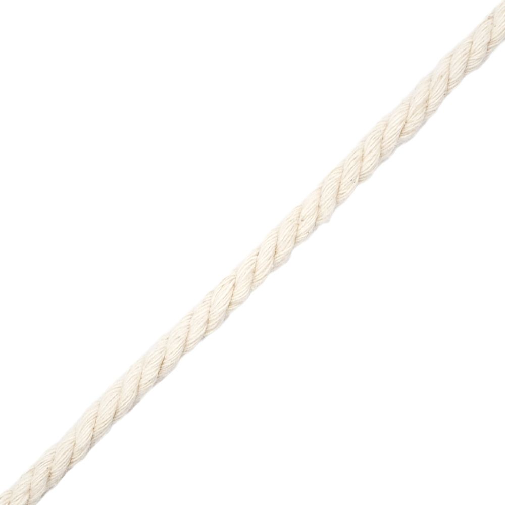 Шнур витой ⌀4.0 мм / 30 метров, х/б суровый