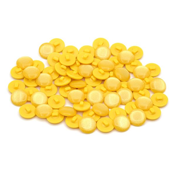 Пуговицы на ножке 32L (20мм), пластик (col.12 желтый), 72 шт, CR P-45