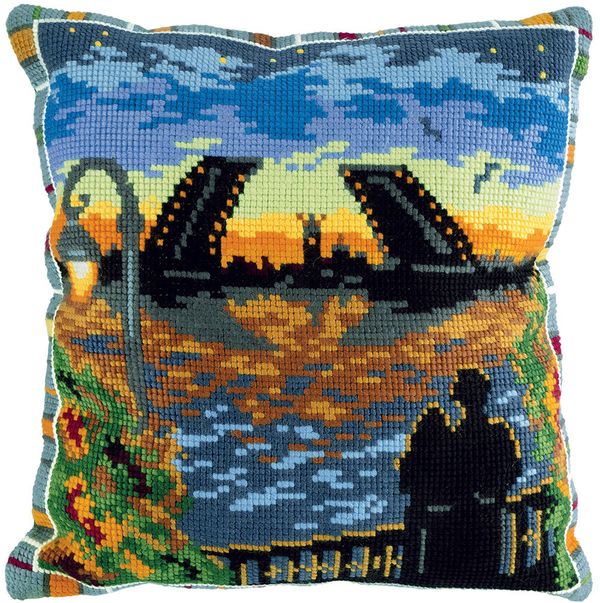 Набор для вышивания нитками Panna, Белые ночи, 42х42 см