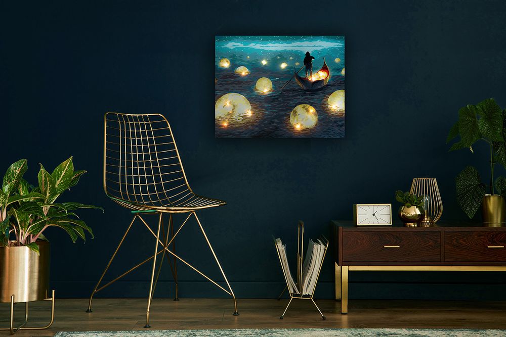 Картина по номерам Фрея, со светодиодами В волшебном сне, 50х40 см