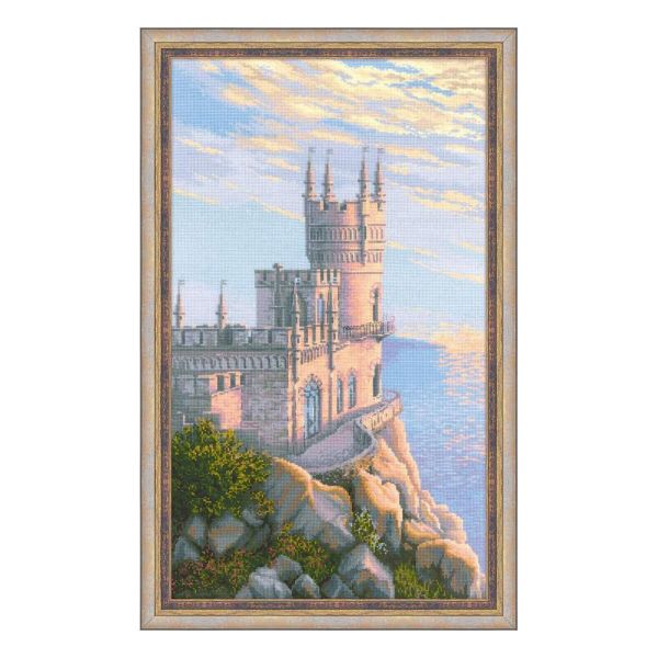 Набор для вышивания нитками Риолис, Ласточкино гнездо 35х60см