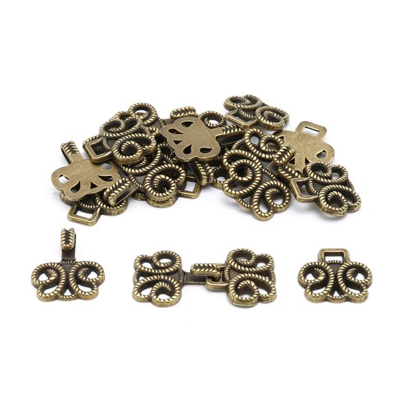 Крючки пришивные декоративные 25х14 мм, ob, 10 шт