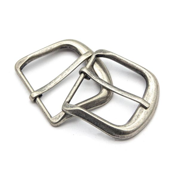 Пряжка ременная металл 40 мм темное серебро, металл, 2 шт, BIG