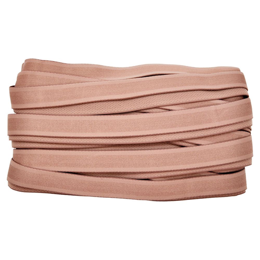 Резинка бельевая (бретелечная) атласная 18.0 мм / 25 метров, пыльно-розовый