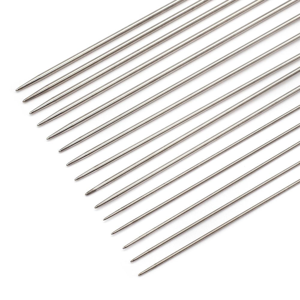 Набор носочных металлических спиц для вязания ⌀2,0 мм-3,5 мм, Hobby&Pro