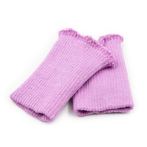 Манжеты трикотажные 6.5х9.5 см, тонкие, 14 кл, 2х2, 460/0 орхидея, сиреневый