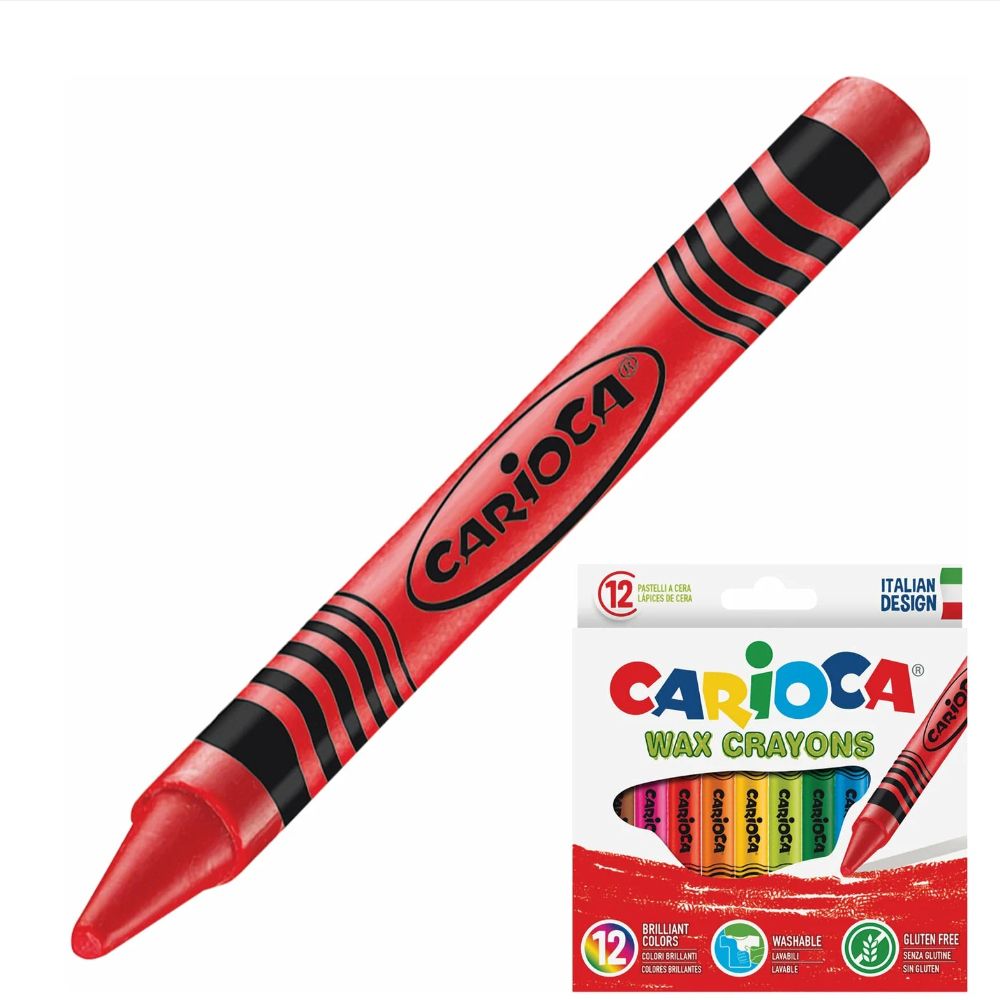 Набор восковых мелков 12 цв, Carioca 42365