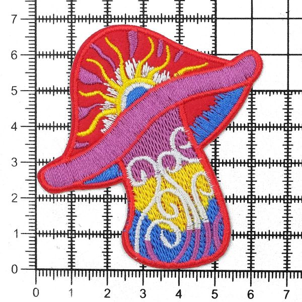 Термоаппликация Гриб, 7.2х7.2см, Hobby&Pro