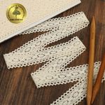 Кружево вязаное (тесьма) 30 мм / 10 метров, TBY.2442 цв.натуральный, Kruzhevo