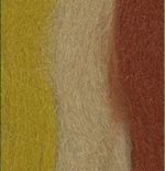 Шерсть для валяния (до 29 мкр), 50 г. 6063 терракот/горчица/песочный, Gamma MY-050